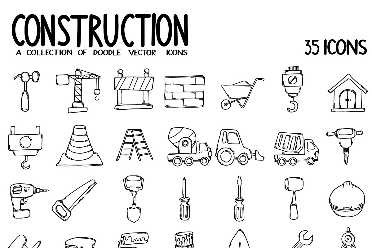 4300+ Hand-Drawn Doodle Icons Bundle, an Outline Icon by TKDoodle (Photo 11 of 36)