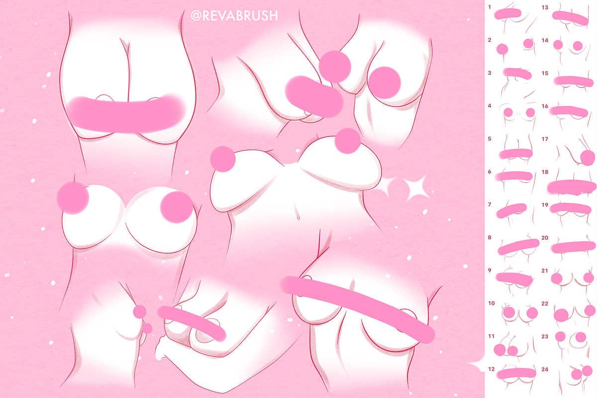 Procreate Breast Mature NSFW brushes, a Brush Add-On by Revabrush (Photo 2 of 5)