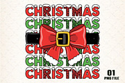 Christmas And Bow PNG, an Illustration by DreamCafeArt (Thumbnail 1 of 4)
