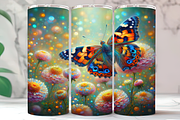 Yellow Blue Butterfly 20oz Tumbler, an Arts & Entertainment Photo by LamanAzalea (Thumbnail 1 of 2)