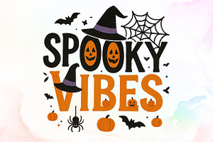 Retro Halloween Spooky Vibes Sublima, an Illustration by Sublimation Artist