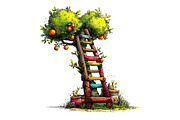Orchard Watercolor Clipart, an Illustration by Designking (Thumbnail 4 of 5)