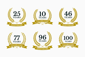 Laurel Wreath Anniversary Milestone, a Decorative Illustration by Signatoro