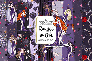Boujee Witch Seamless Digital Papers