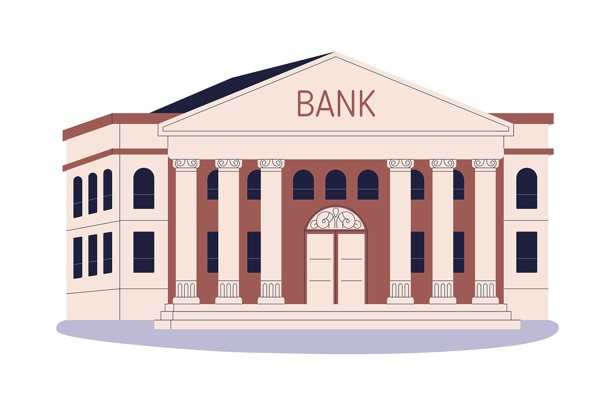 Clients use finance services in bank, a Finance Illustration by Good Studio (Photo 10 of 12)