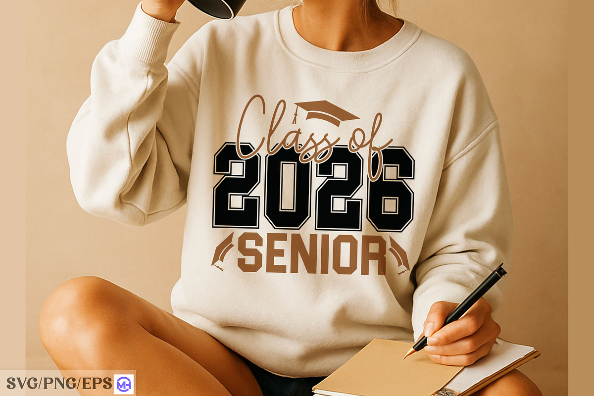 Class of 2026 Senior SVG Graduation, a Graphic by mh_arif (Photo 2 of 4)