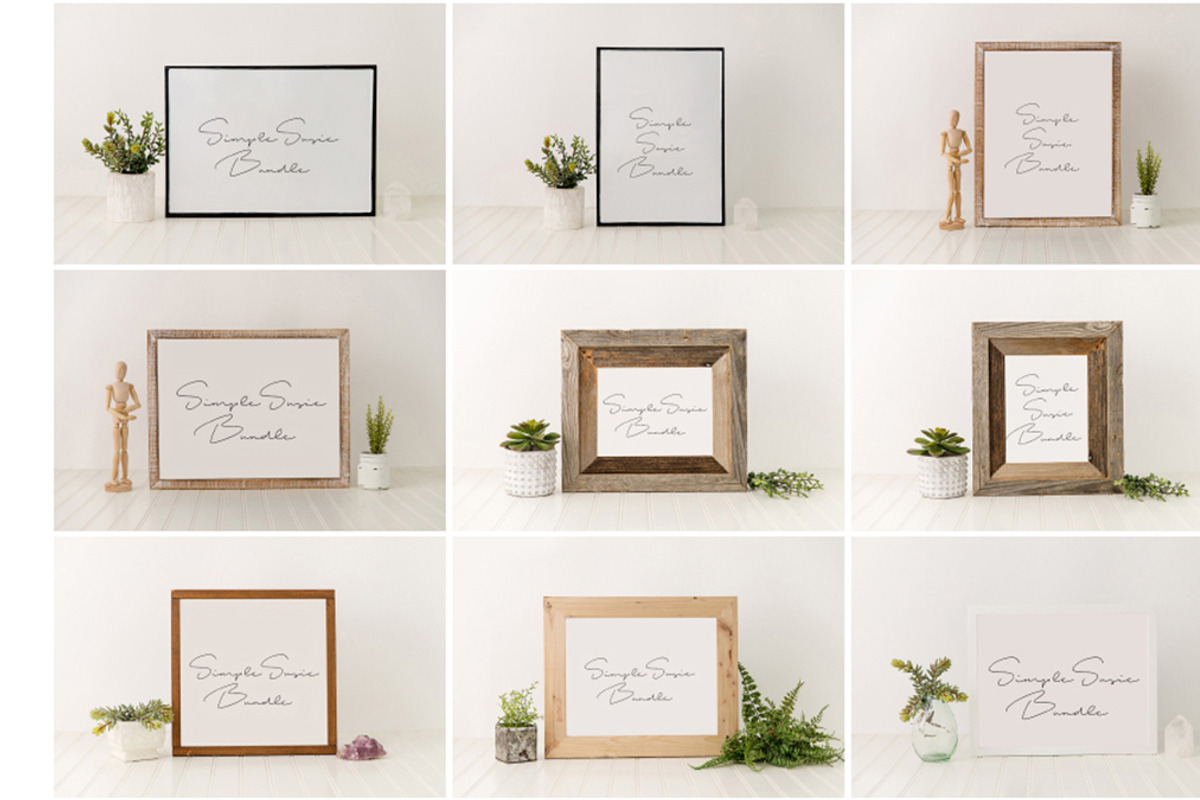 Simple Frame Mock Up Bundle, a Product Mockup by Susie Design Co (Photo 2 of 3)