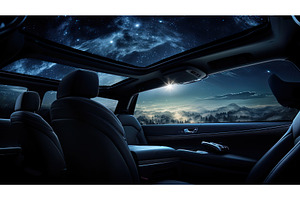 sky sun roof car ai generated, a Nature Photo by pikepicture