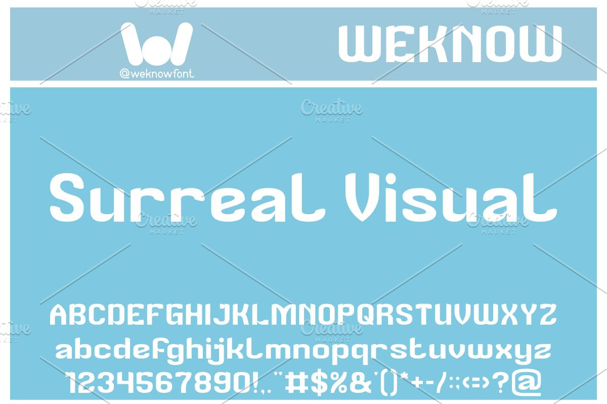 Creative Image font, a Sans Serif Font by weknow (Photo 3 of 8)