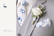 Dusty Blue Floral Wedding Set, an Illustration by Karma (Thumbnail 5 of 16)