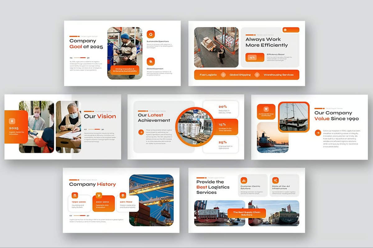 Logistics Keynote Templates, a Presentation Template by Fit-tee (Photo 5 of 10)