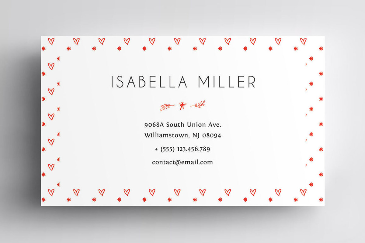 Heart Business Card, a Business Card Template by CodePower (Photo 3 of 3)