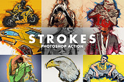 Strokes Photoshop Action