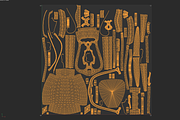 Vintage furniture set_4, a Furniture 3D Model by Snji | 3D Models (Thumbnail 6 of 15)