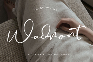 Wadmont - Aesthetic Signature Font