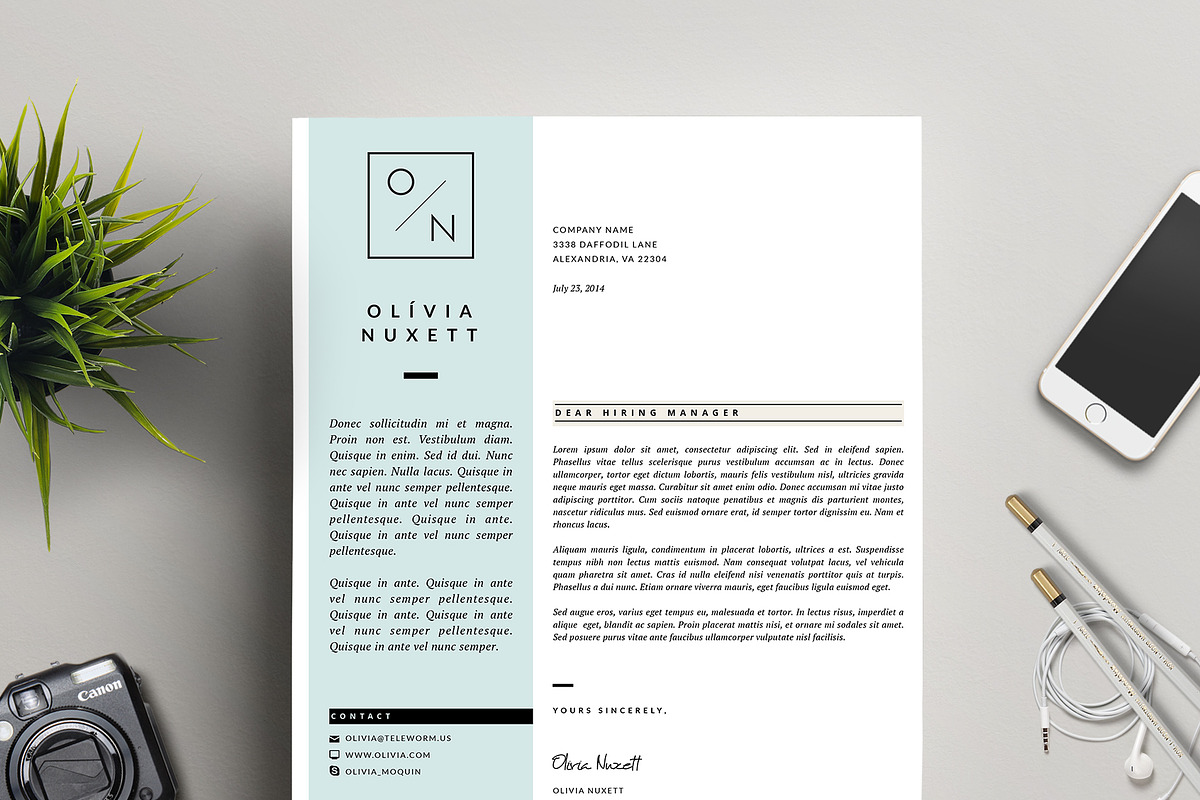 Minimalist Resume for MS Word, a Resume Template by This Paper Fox (Photo 4 of 5)