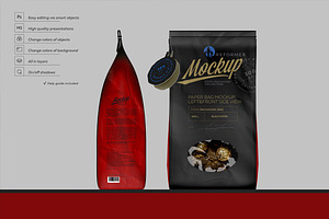 Paper Bag Mockup Left & Front Side