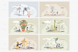 12 Green Energy Illustrations