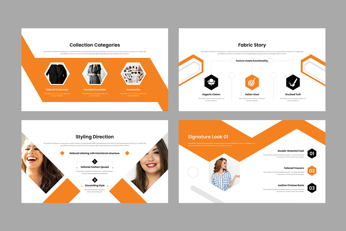 Lookbook Presentation Template, a Presentation Template by White Graphic (Photo 4 of 11)