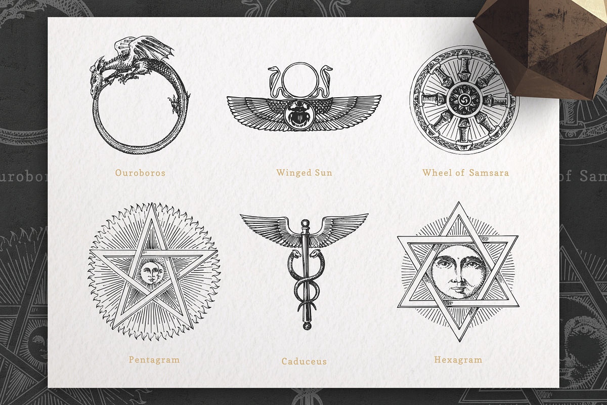 MYSTIC SYMBOLS magic collection, a Decorative Illustration by Chewie Co (Photo 6 of 26)