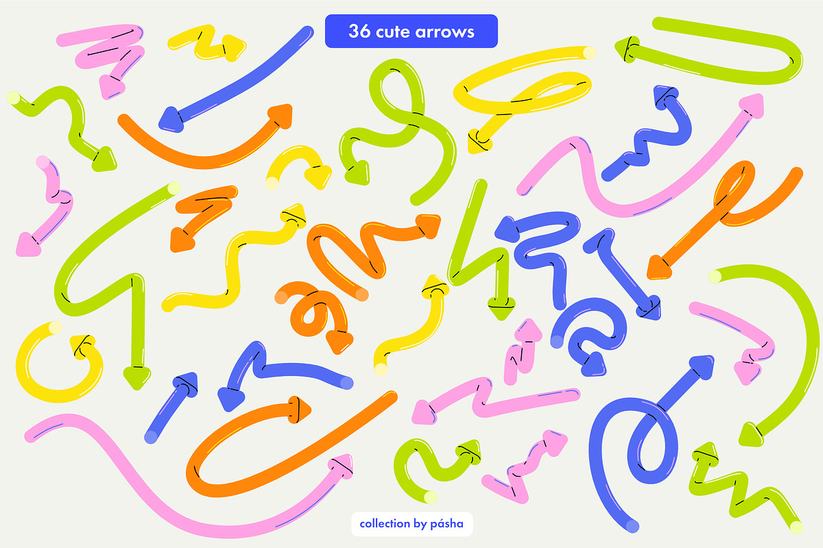 Rounded Arrows - Light & Airy, an Object Graphic by Pásha (Photo 2 of 6)