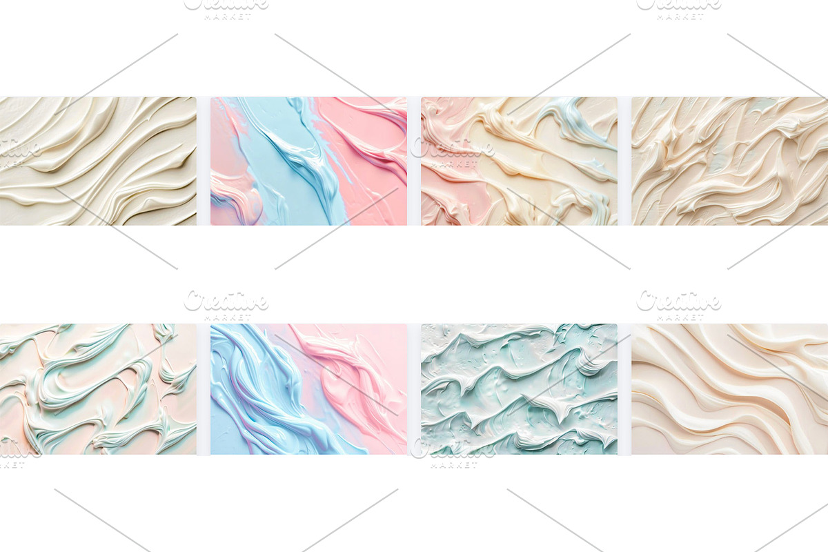 Textures in a Creamy and Abstract Ma, a Texture Illustration by VetalStock (Photo 2 of 3)