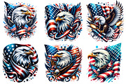 4th of July Patriotic Eagle USA Flag, an Animal Illustration by Creative Arslan (Thumbnail 2 of 7)