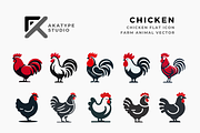 Chicken Vector Icon, an Icon by Akatype Studio (Thumbnail 1 of 3)