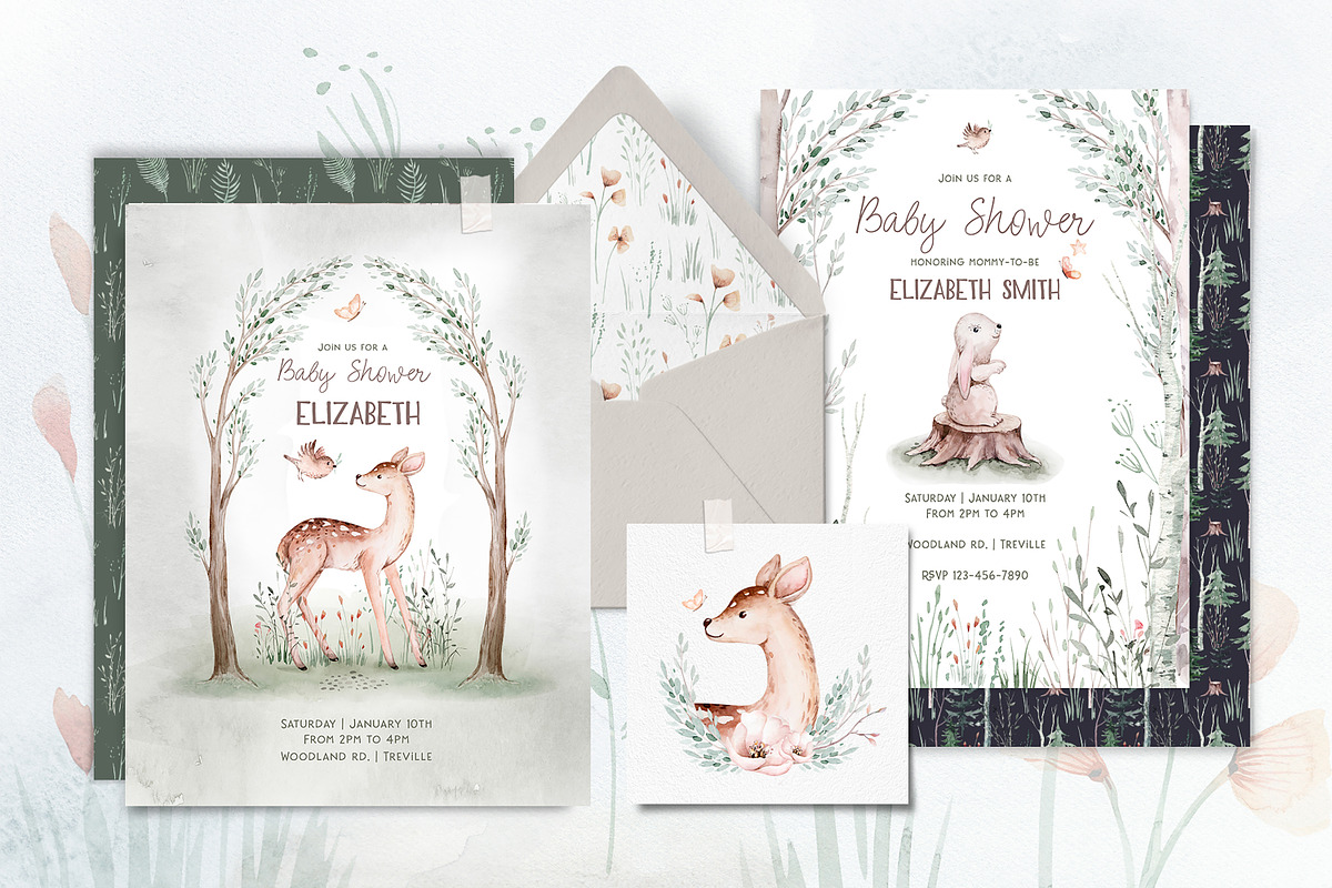 Watercolor woodland collection, an Animal Illustration by Peace ART (Photo 12 of 14)
