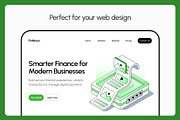 70 Fintech & Blockchain Isometric, a Technology Illustration by Brickclay (Thumbnail 4 of 12)