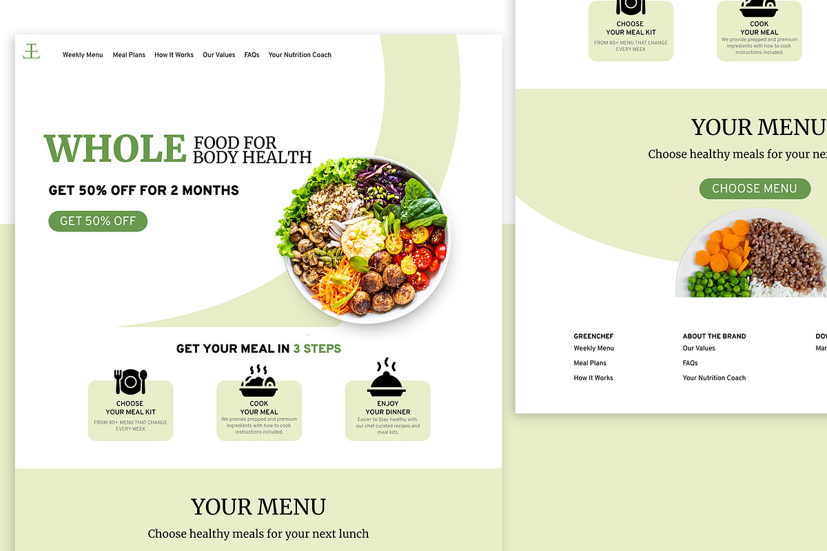 Chef UI Landing Page, a Landing Page Template by Design Unique (Photo 3 of 3)