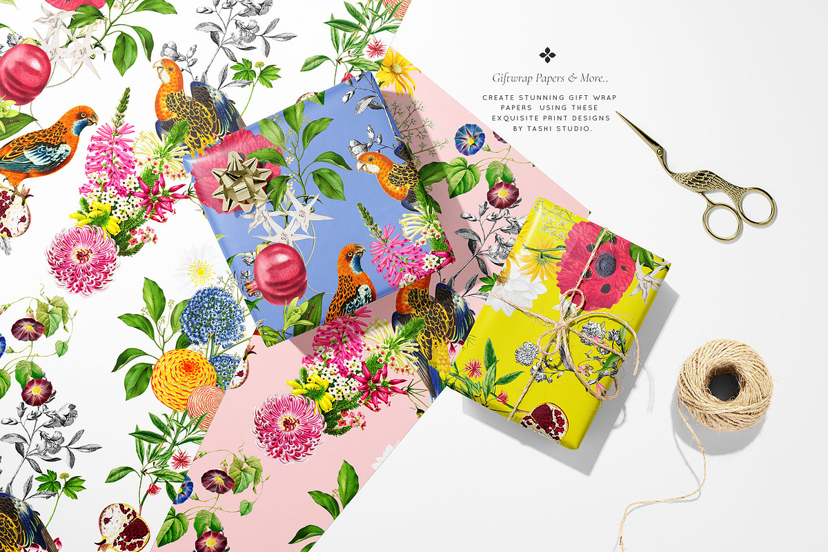 Paradise Florals Prints & Motifs, a Pattern Graphic by TSTUDIO (Photo 8 of 13)