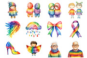 Cute Pride Month Clipart, an Illustration by Design Market (Thumbnail 2 of 3)
