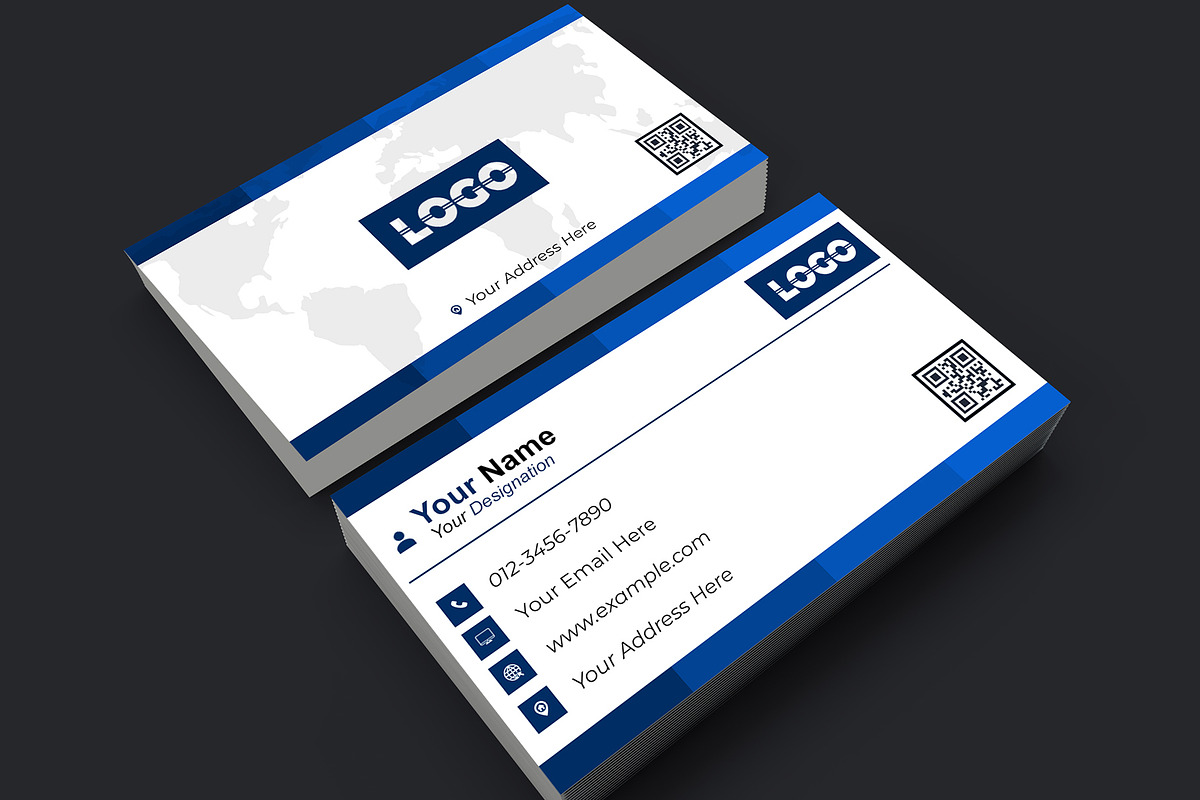 Executive Business Card Template preview 2