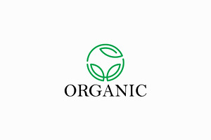 Organic Nature Logo Green Leaf, a Branding & Logo Template by Signatoro