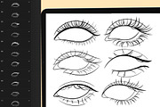 100 Procreate Eyes Stamp Brushes, a Brush Add-On by DrawingStoryShop (Thumbnail 2 of 4)