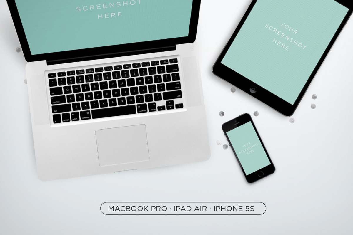 Black Devices Mockup, an iPhone Mockup by tomodachi studio (Photo 5 of 5)