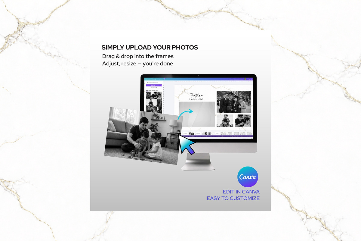 Funeral Slideshow B&W Canva FS001, a Presentation Template by TyphoonStudio (Photo 6 of 8)