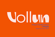ZT Vollun - Display font, a Sans Serif Font by zelow type (Thumbnail 1 of 15)