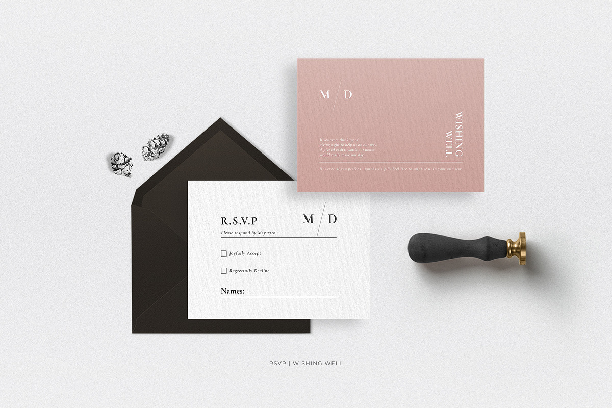 Minimal Invite Wedding Set, an Invitation Template by Azka Creative (Photo 3 of 7)