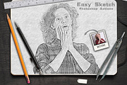 30 Modern Sketch Photoshop Actions, an Action Add-On by Jacpot007 (Thumbnail 10 of 26)