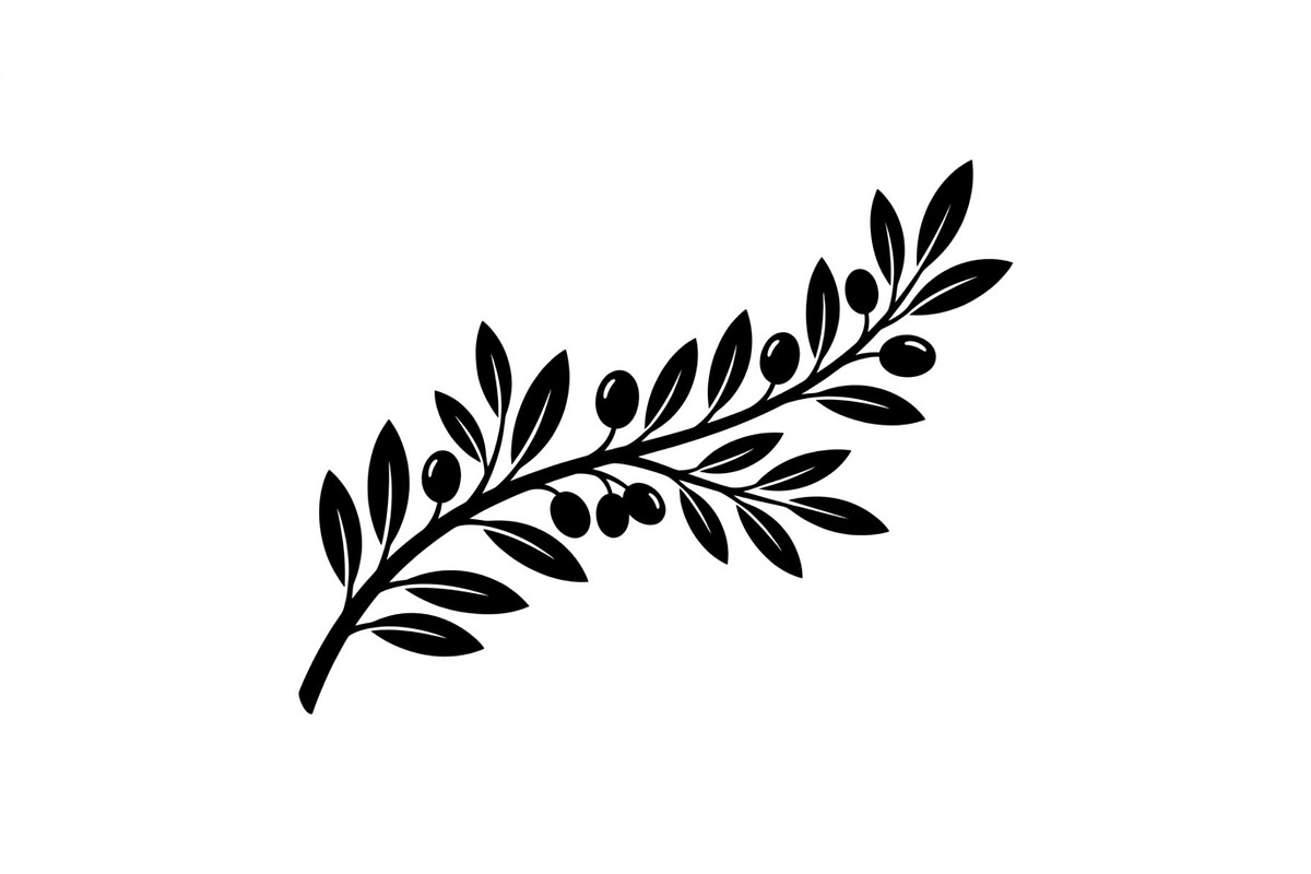Olive Leaf Silhouette Collection, an Object Graphic by Designer_Momina (Photo 3 of 3)