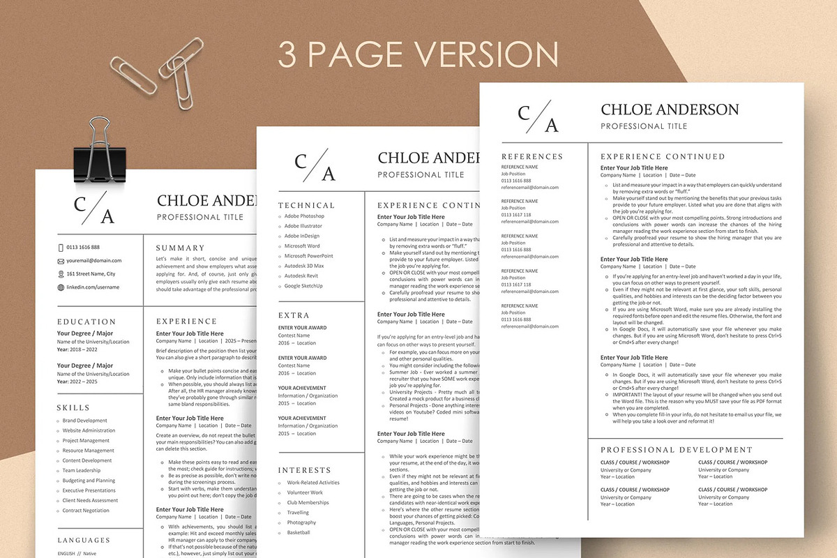 Resume Template Word, Google Resume, a Resume Template by resumetemplathttps://d3es (Photo 3 of 9)