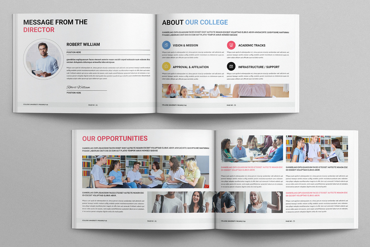 University Brochure Landscape, a Brochure Template by E-Type (Photo 3 of 7)