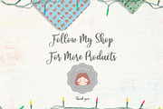 Watercolor Christmas Wonderland Set, an Animal Illustration by Apixsala (Thumbnail 6 of 6)