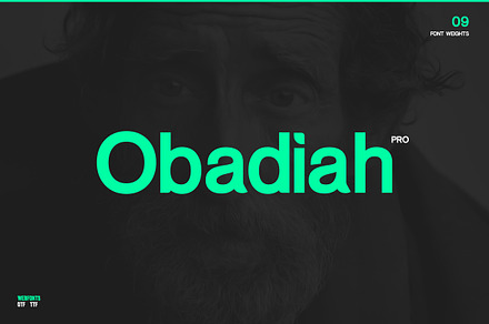 Obadiah pro - Modern Typeface, a Sans Serif Font by Webhance Studio