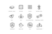 Set of Fabric Features Icons, an Object Illustration by Tettygreen (Thumbnail 3 of 3)