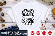 Dear Santa I Can Explain SVG, an Illustration by FunnySVGCrafts (Thumbnail 1 of 3)
