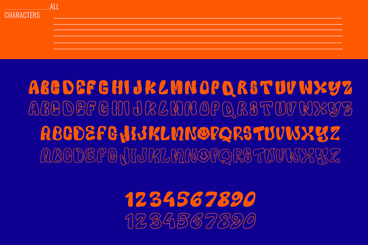 MickySmoki - psychedelic groovy font, a Font by Sanskertype Studio (Photo 7 of 10)