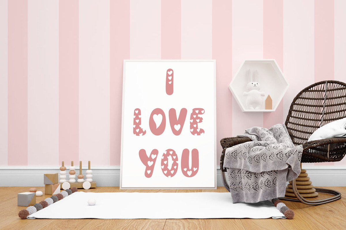 Baby love - kids font, a Font by arausidp (Photo 6 of 8)